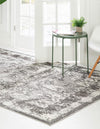 Amalfi Coast Woven Collection Area Rug -  Capri Rectangle Gray  lifestyle 4