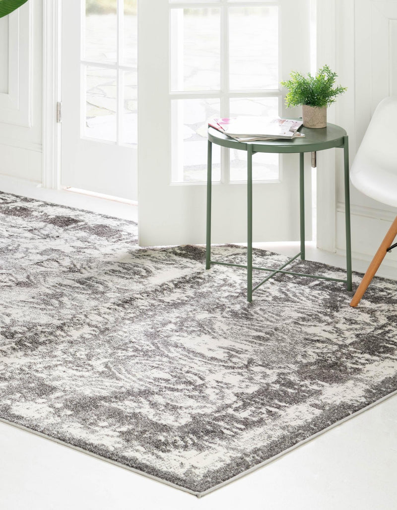 Amalfi Coast Woven Collection Area Rug -  Capri Rectangle Gray  lifestyle 4