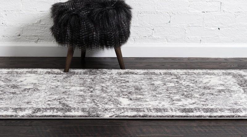 Amalfi Coast Woven Collection Area Rug -  Capri Runner Gray  lifestyle 83