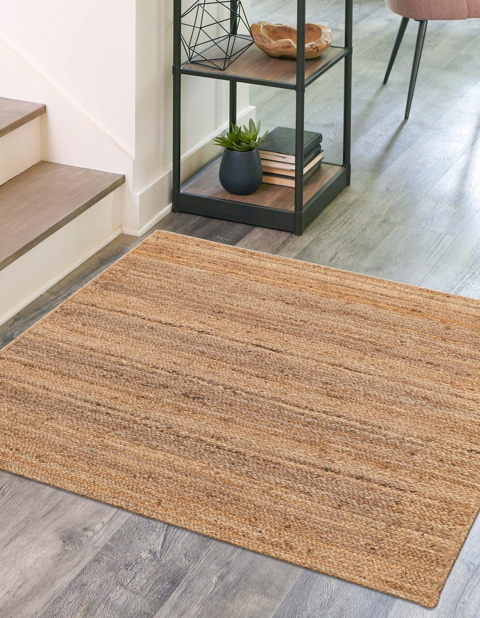 Woven Seaside Jute Collection Area Rug - Savannah (Natural)