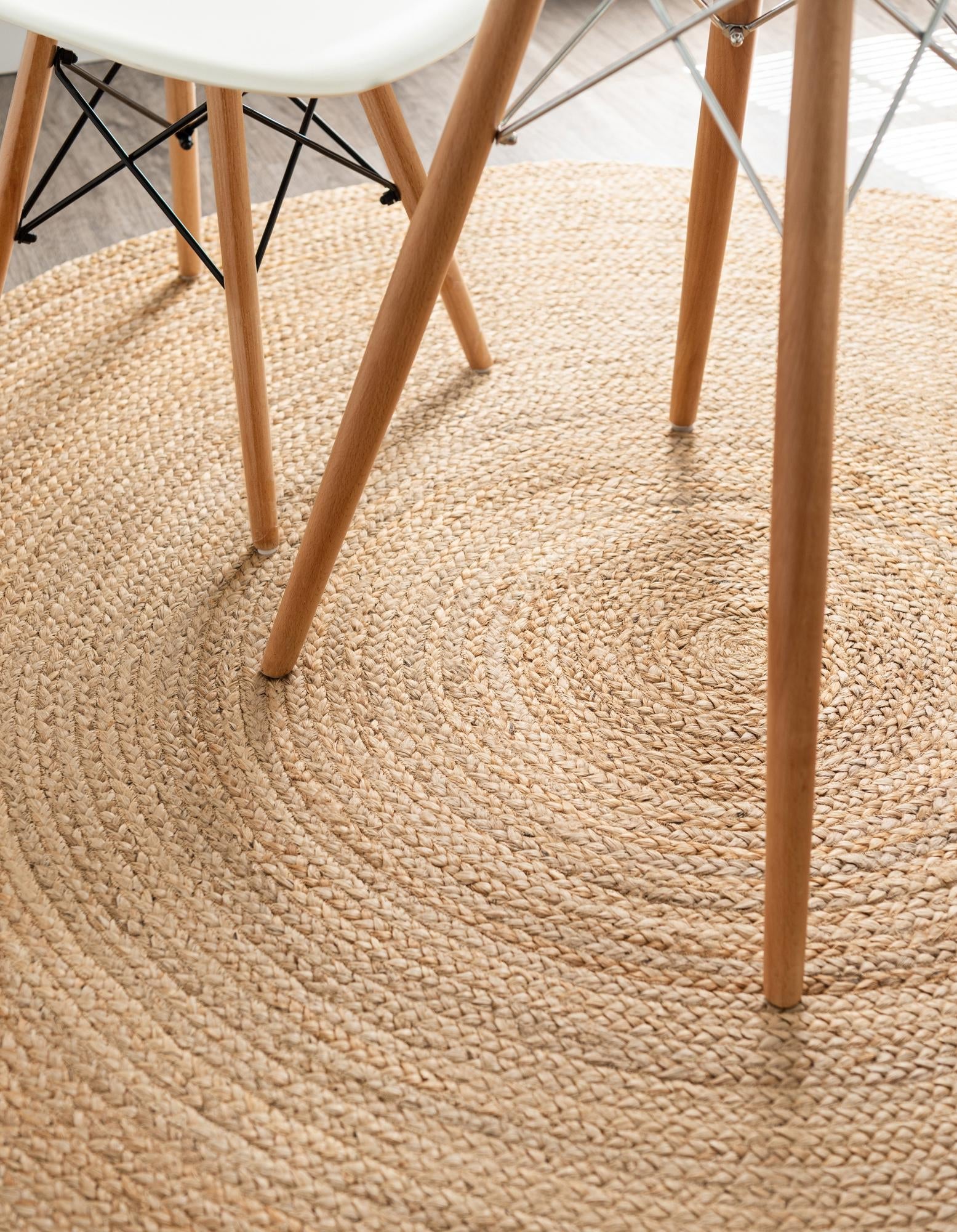 Woven Seaside Jute Collection Area Rug - Savannah (Natural)