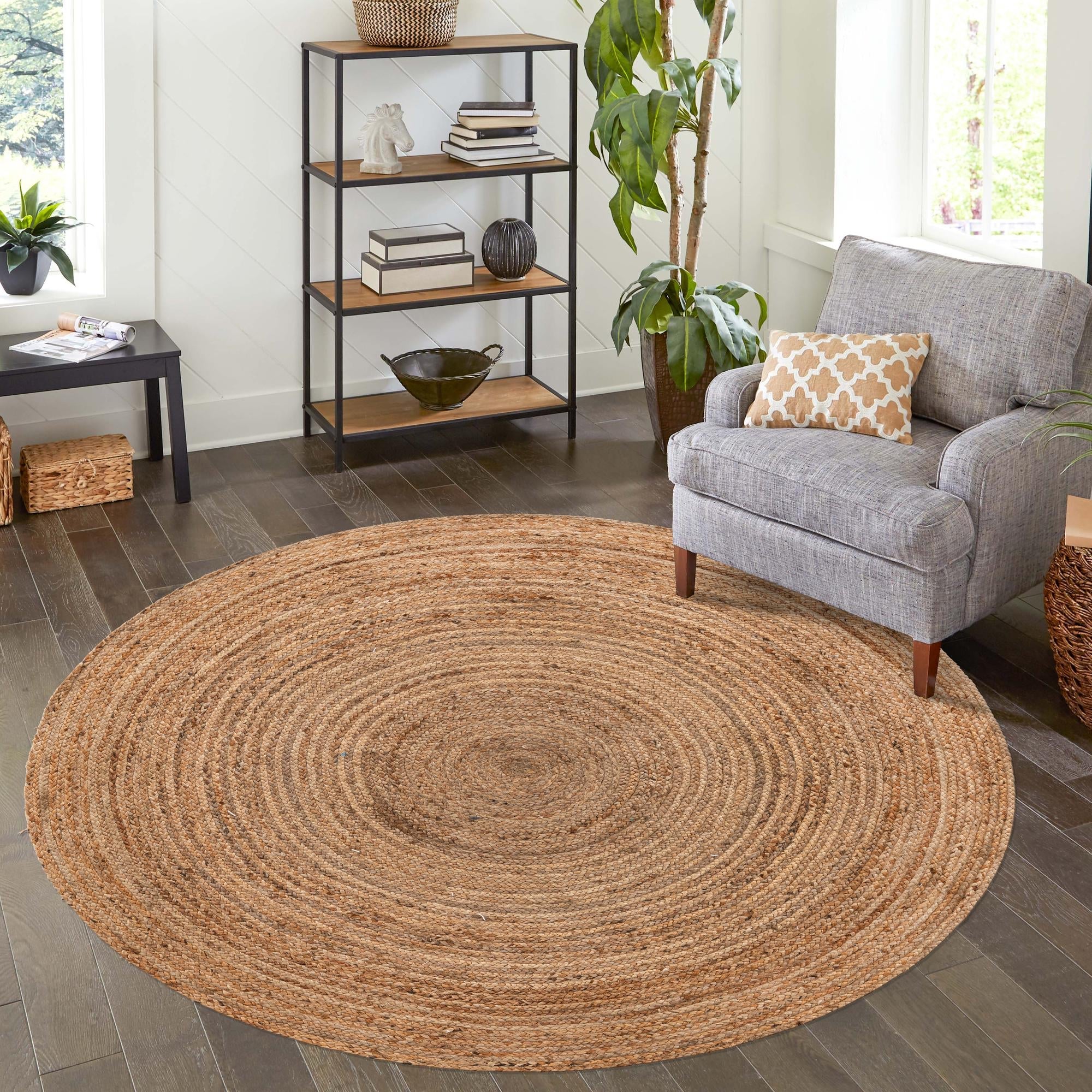 Woven Seaside Jute Collection Area Rug - Savannah (Natural)