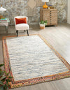 Osian Looms Collection Area Rug - Amber Rectangle Ivory  lifestyle 2