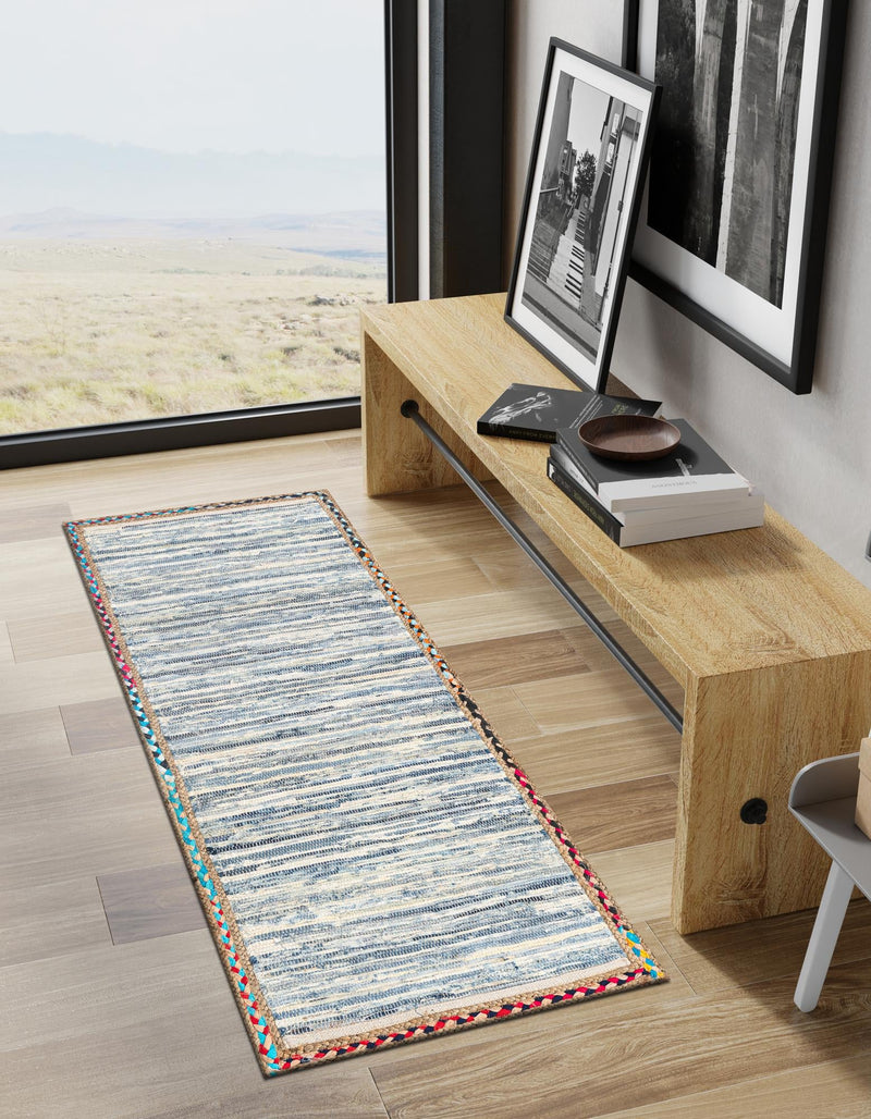 Osian Looms Collection Area Rug - Amber Runner Ivory  lifestyle 22