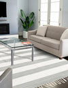 Tassel Trail Collection Area Rug - Pathway (Gray) Rectangle Gray  lifestyle 3