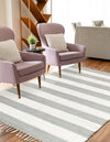 Tassel Trail Collection Area Rug - Pathway (Gray) Rectangle Gray  lifestyle 11