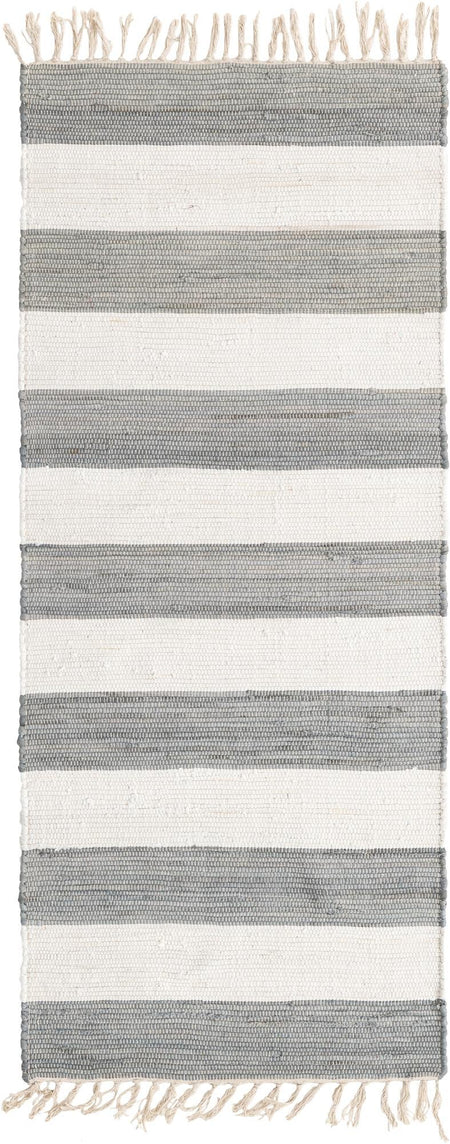 Tassel Trail Collection Area Rug - Pathway (Gray)