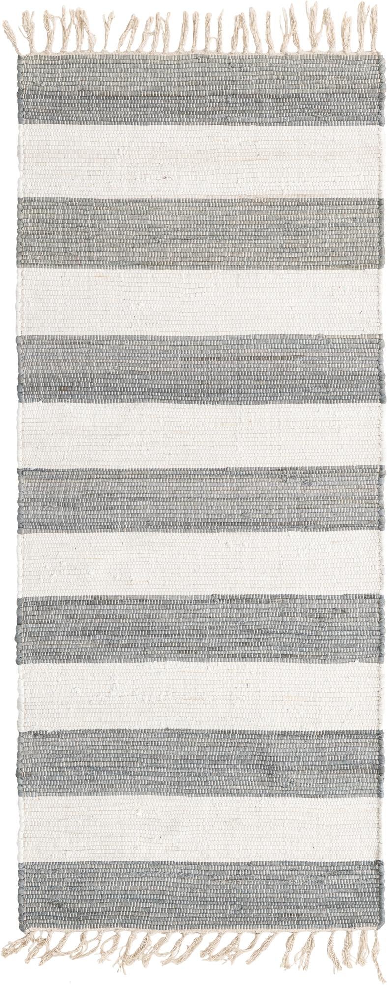 Tassel Trail Collection Area Rug - Pathway (Gray) Runner Gray  lifestyle 22