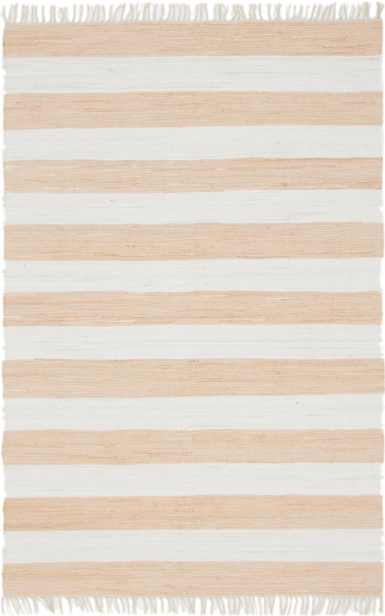 Tassel Trail Collection Area Rug - Pathway (Beige)