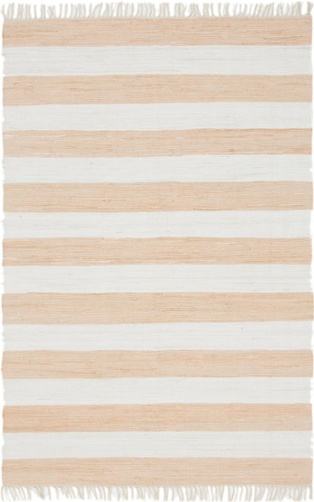 Tassel Trail Collection Area Rug - Pathway (Beige)