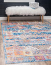 Seville Woven Collection Area Rug -  Giralda Rectangle Blue  lifestyle 2