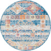 Seville Woven Collection Area Rug -  Giralda Round Blue  lifestyle 11