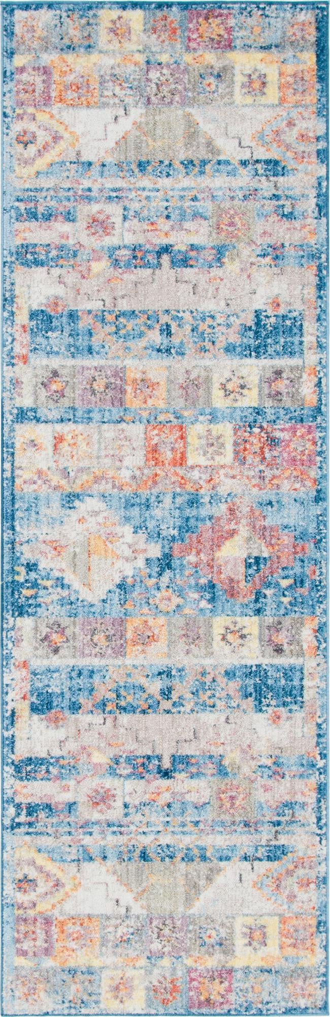 Seville Woven Collection Area Rug -  Giralda Runner Blue  lifestyle 12