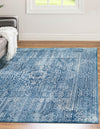 Bronx Loft Collection Area Rug -  Belmont Rectangle Blue  lifestyle 5