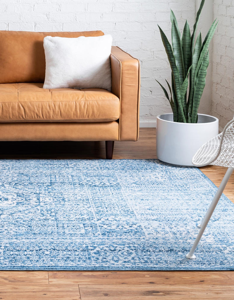 Bronx Loft Collection Area Rug -  Belmont Rectangle Blue  lifestyle 11