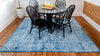 Bronx Loft Collection Area Rug -  Belmont Square Blue  lifestyle 47