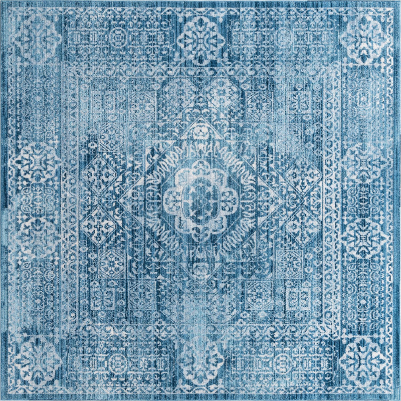 Bronx Loft Collection Area Rug -  Belmont Square Blue  lifestyle 35