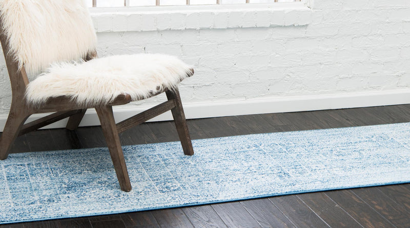 Bronx Loft Collection Area Rug -  Belmont Runner Blue  lifestyle 60