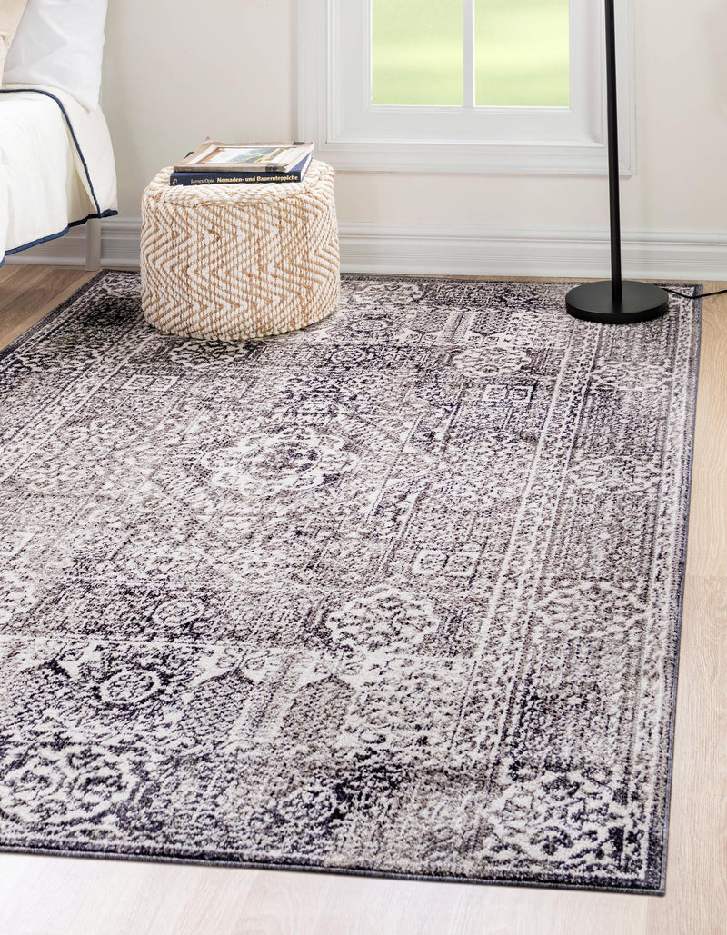 Bronx Loft Collection Area Rug -  Belmont Rectangle Gray  lifestyle 6