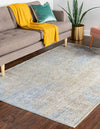 Bronx Loft Collection Area Rug -  Belmont Rectangle Green  lifestyle 12