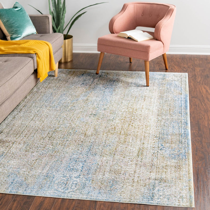 Bronx Loft Collection Area Rug -  Belmont Rectangle Green  lifestyle 41