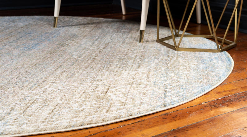 Bronx Loft Collection Area Rug -  Belmont Round Green  lifestyle 50