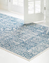 Bronx Loft Collection Area Rug -  Belmont Rectangle Light Blue  lifestyle 7