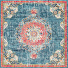 Brighton Terrace Collection Area Rug - Hove (Blue) Square Blue  lifestyle 13