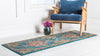 Brighton Terrace Collection Area Rug - Hove (Blue) Runner Blue  lifestyle 23