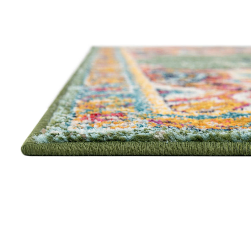 Brighton Terrace Collection Area Rug - Hove (Green) Rectangle Green  lifestyle 7