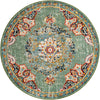 Brighton Terrace Collection Area Rug - Hove (Green) Round Green  lifestyle 17