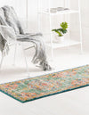 Brighton Terrace Collection Area Rug - Hove (Green) Runner Green  lifestyle 27