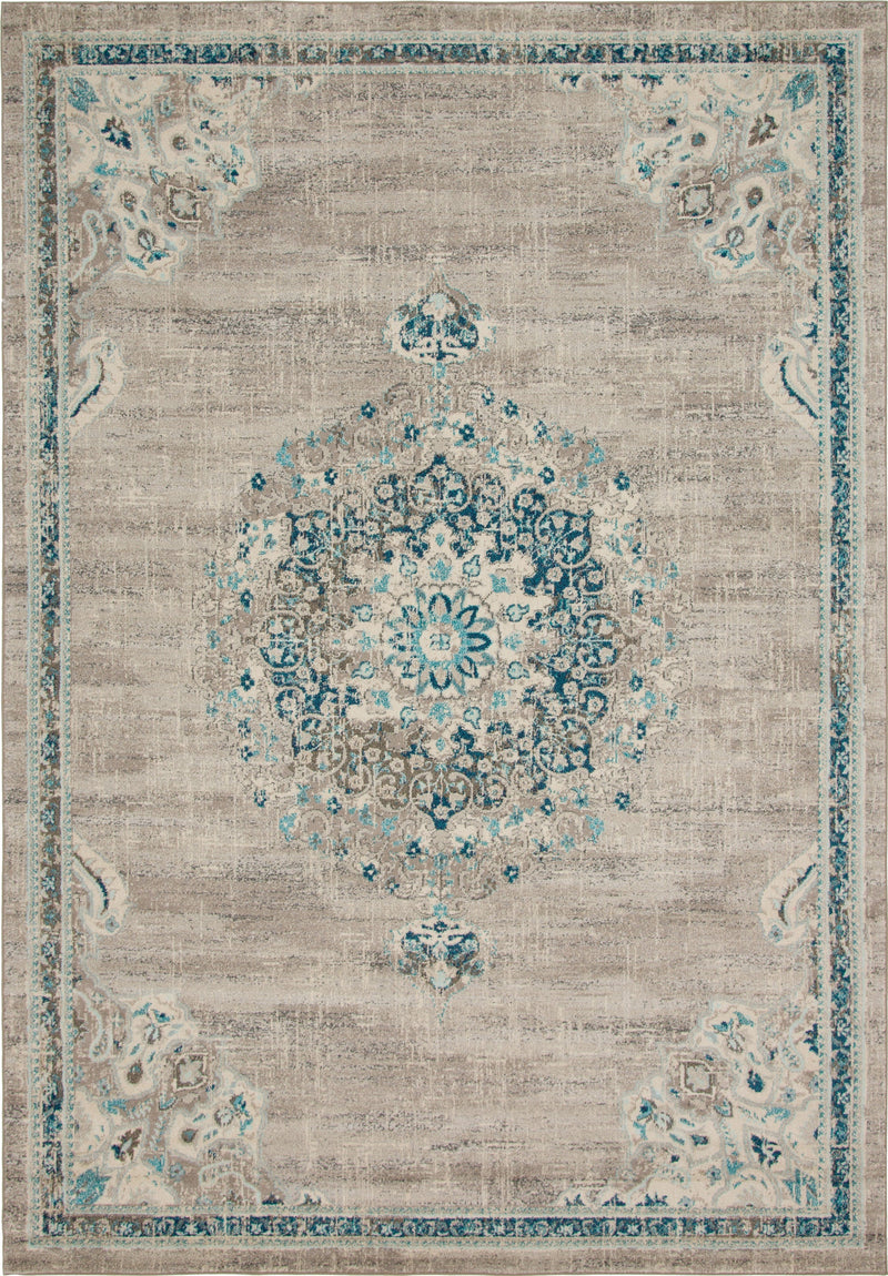 Brighton Terrace Collection Area Rug - Hove (Gray) Rectangle Gray Main