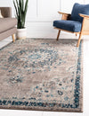 Brighton Terrace Collection Area Rug - Hove (Gray) Rectangle Gray  lifestyle 2