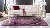 Brighton Terrace Collection Area Rug - Hove (Purple) Rectangle Purple  lifestyle 4