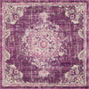 Brighton Terrace Collection Area Rug - Hove (Purple) Square Purple  lifestyle 11