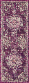 Brighton Terrace Collection Area Rug - Hove (Purple) Runner Purple  lifestyle 13