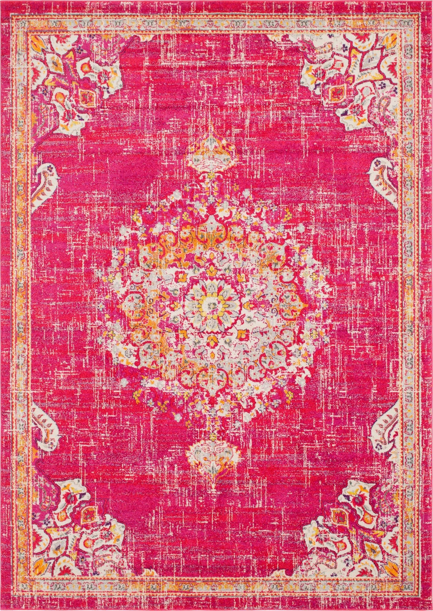 Brighton Terrace Collection Area Rug - Hove (Magenta)