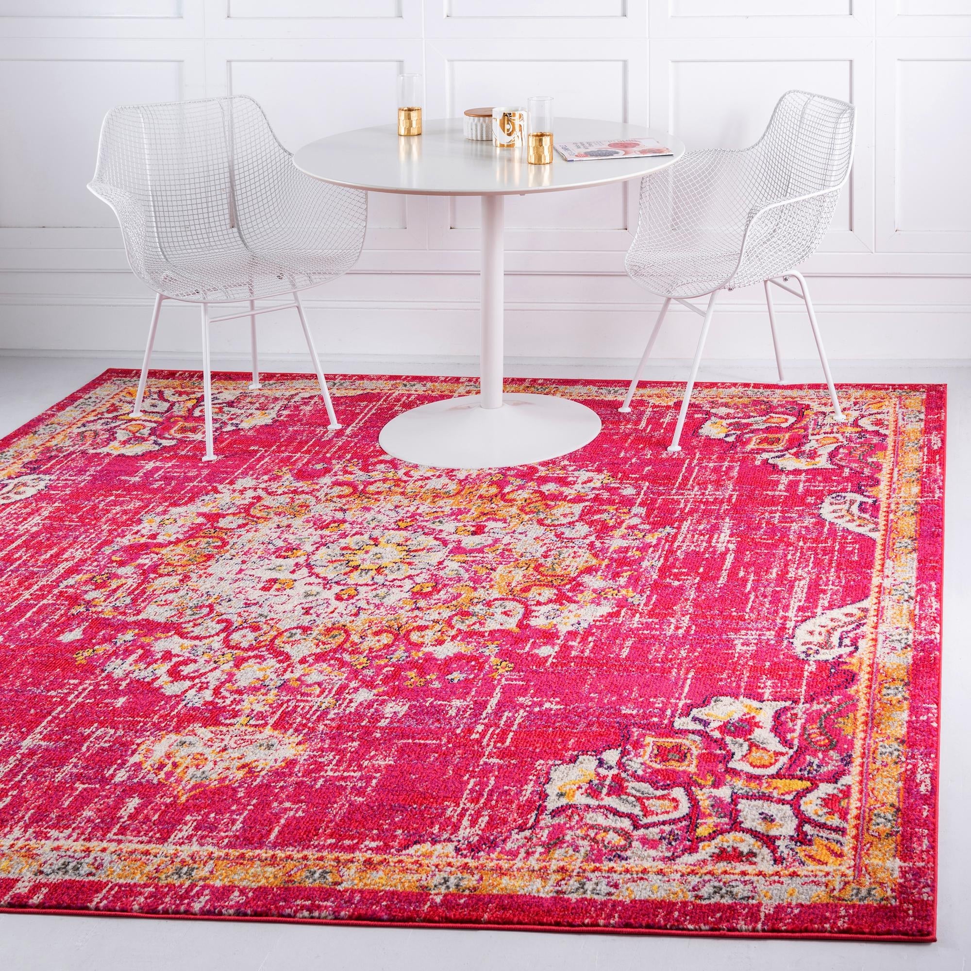 Brighton Terrace Collection Area Rug - Hove (Magenta)