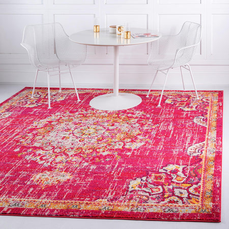 Brighton Terrace Collection Area Rug - Hove (Magenta)