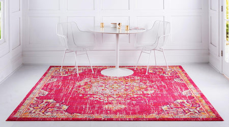 Brighton Terrace Collection Area Rug - Hove (Magenta)