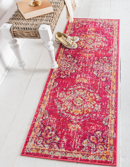 Brighton Terrace Collection Area Rug - Hove (Magenta)