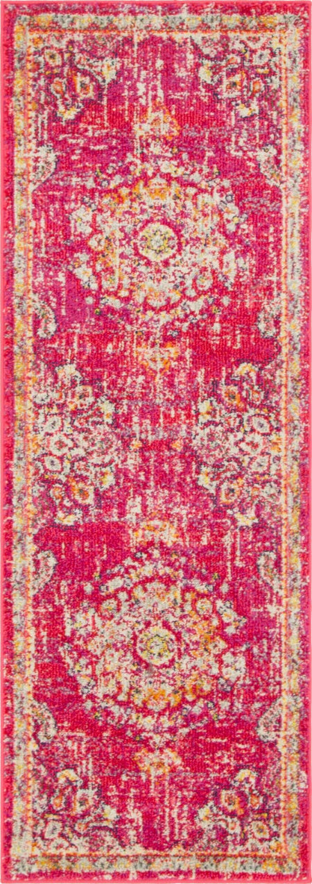 Brighton Terrace Collection Area Rug - Hove (Magenta)