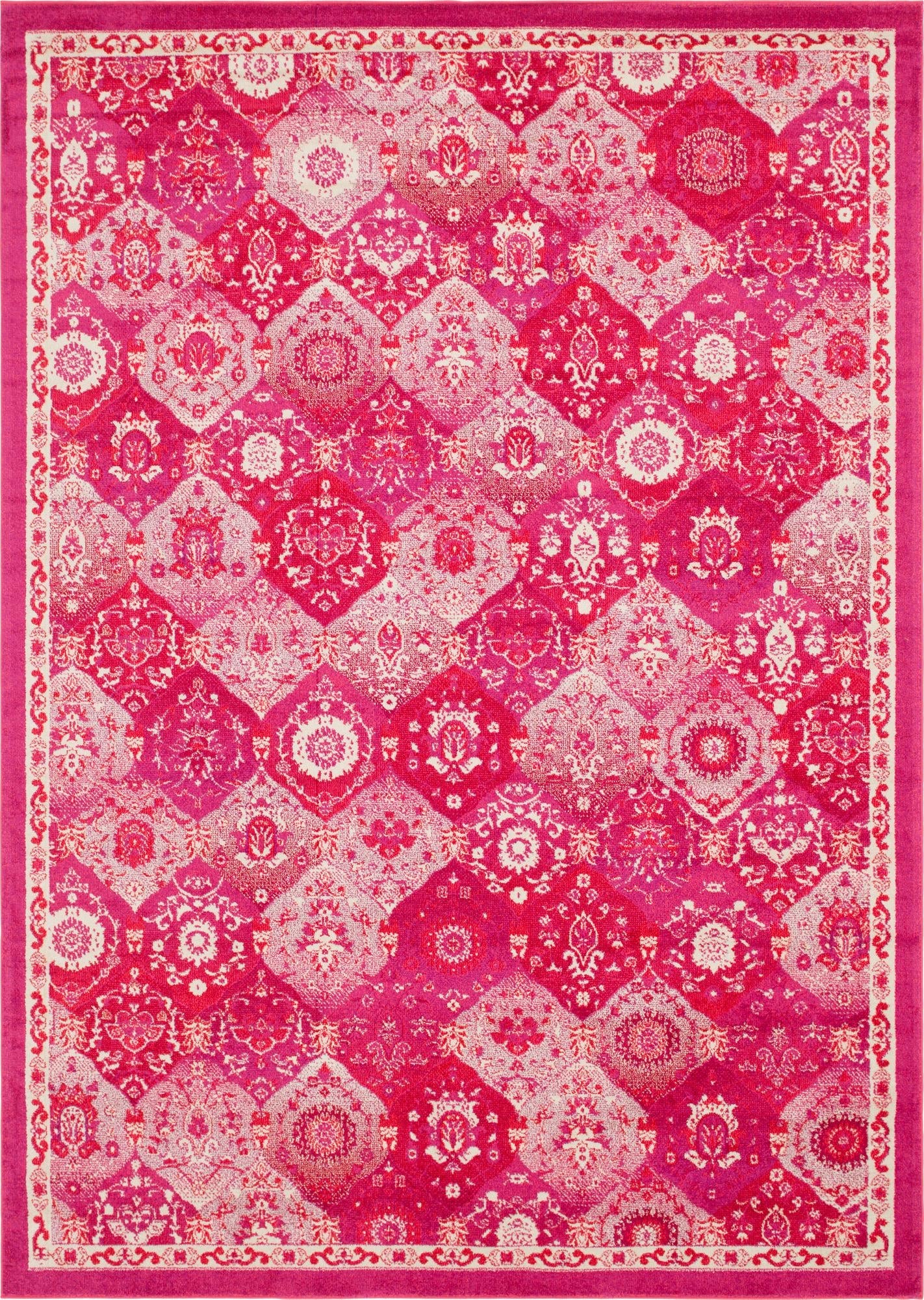 Brighton Terrace Collection Area Rug -  Rottingdean (Magenta)