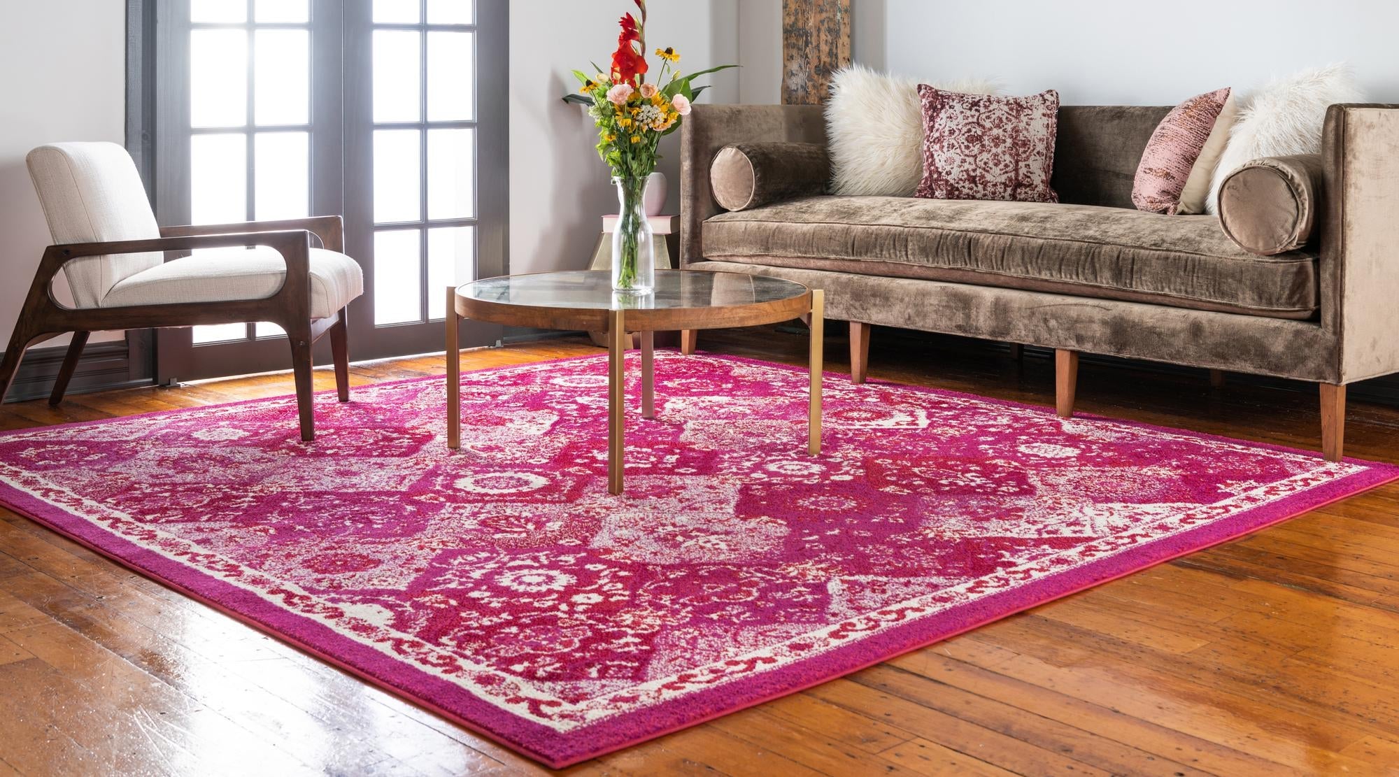 Brighton Terrace Collection Area Rug -  Rottingdean (Magenta)