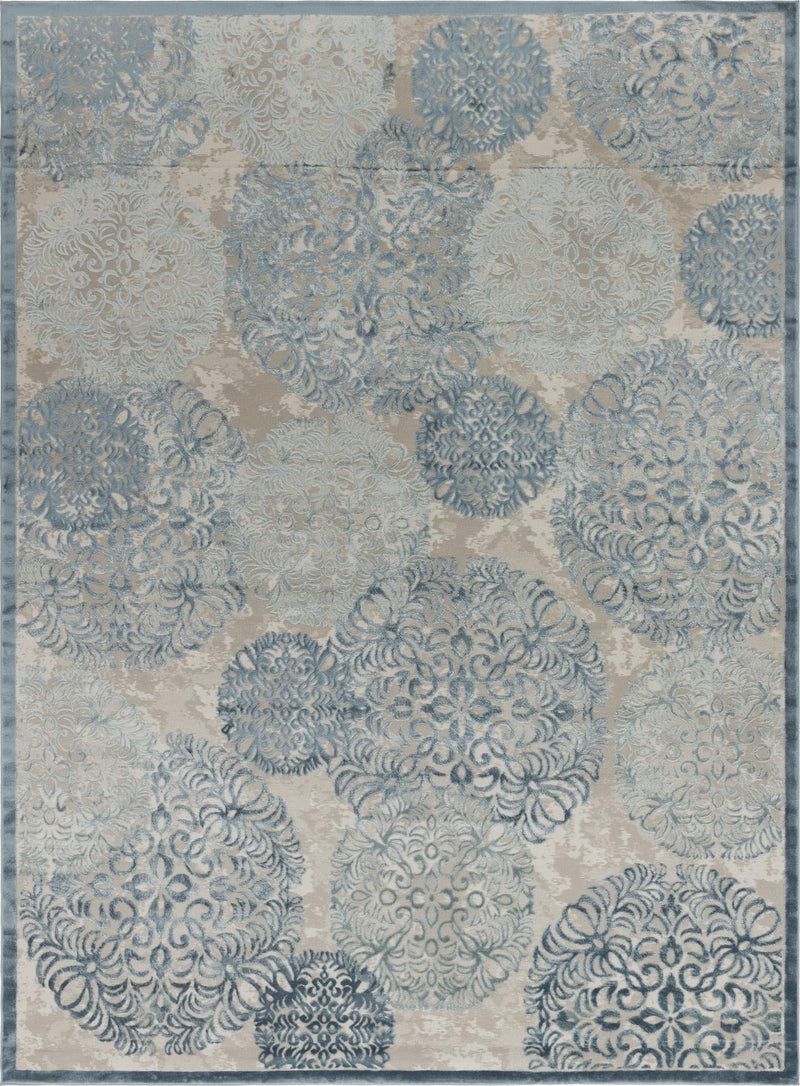 Derbyshire Elegance Collection Area Rug -  Bakewell Rectangle Blue  lifestyle 3