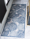 Derbyshire Elegance Collection Area Rug -  Bakewell Runner Blue  lifestyle 10