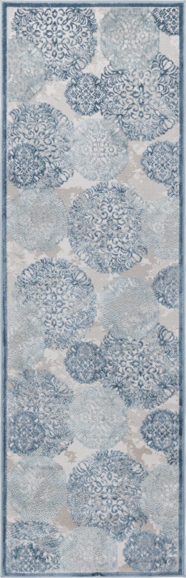 Derbyshire Elegance Collection Area Rug -  Bakewell Runner Blue  lifestyle 8