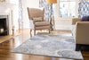 Derbyshire Elegance Collection Area Rug -  Bakewell Rectangle Gray  lifestyle 8