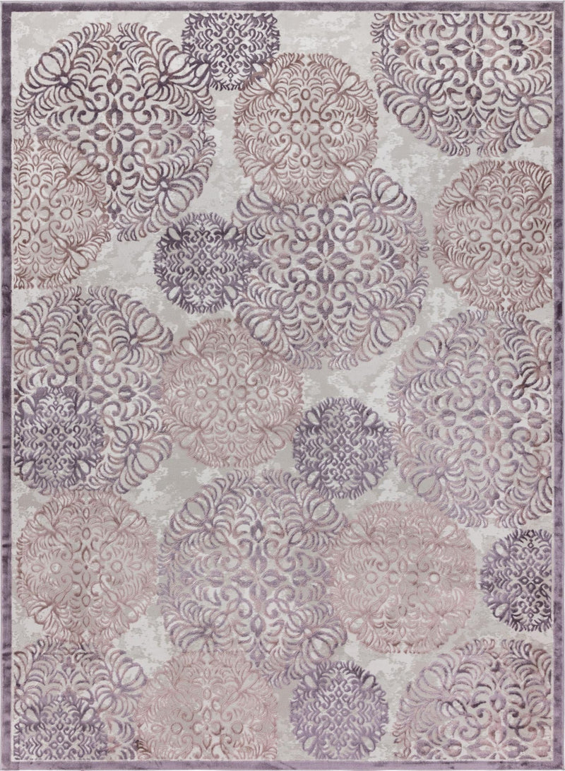 Derbyshire Elegance Collection Area Rug -  Bakewell Rectangle Violet Main